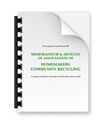 Memorandum & Articles of Association of Homemakers Community Recycling